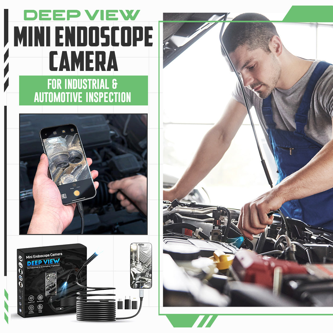 🔥Limited Time Only: Get 50% Off Now! 🎁 ~Deep View Mini Endoscope Camera for Industrial & Automotive Inspection