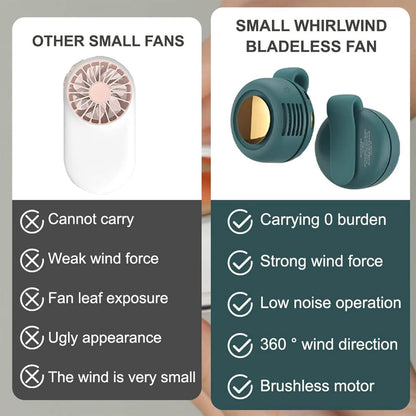 🌀Next-Gen Tech in Your Palm! Mini Silent Bladeless Fan for Instant Cooling Anywhere