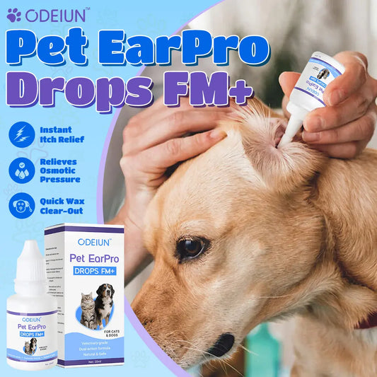 🩺 ODEIUN® Pet EarPro Drops FM+ | Vet-Grade Treatment for Mites, Yeast & Bacteria
