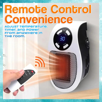 🔥450W Plug-in Electric Heater with Adjustable Thermostat🌡️Heating Your Home🏠
