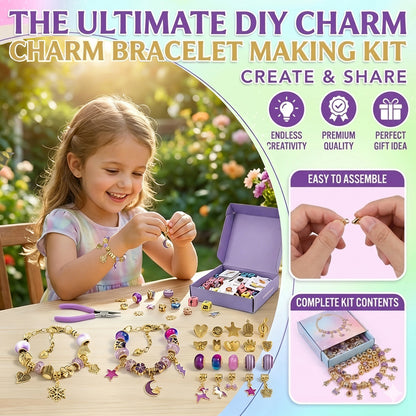 The Ultimate DIY Charm Bracelet Making Kit with Gift Bag