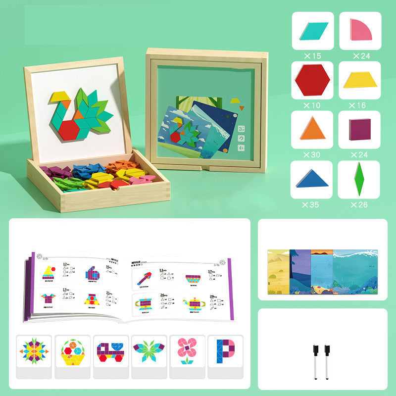 Montessori Magnetic "Quiet Focus" Puzzle – Calms High-Energy Kids, Builds Logic, and Frees Parents' Hands 🧩