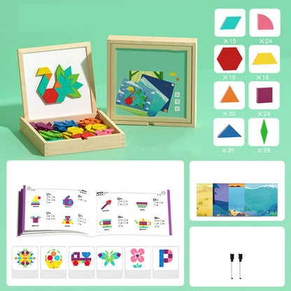 Montessori Magnetic "Quiet Focus" Puzzle – Calms High-Energy Kids, Builds Logic, and Frees Parents' Hands 🧩