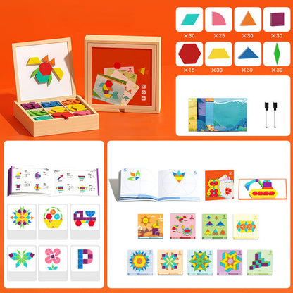 Montessori Magnetic "Quiet Focus" Puzzle – Calms High-Energy Kids, Builds Logic, and Frees Parents' Hands 🧩